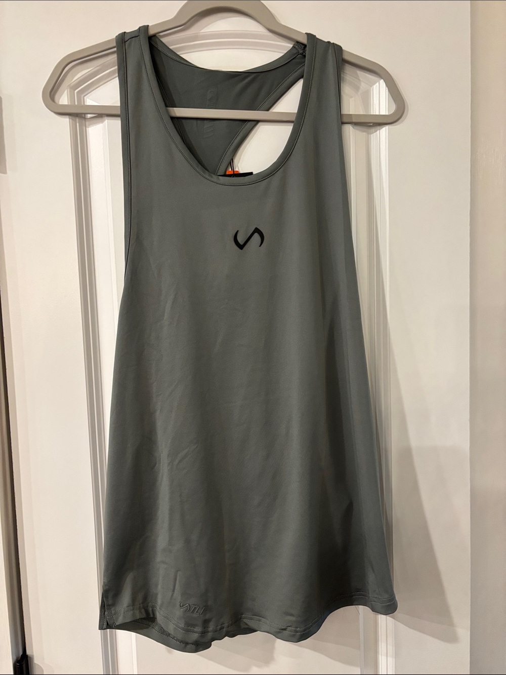 Tlf apparel Grey Athletic Tank with Minimal Logo